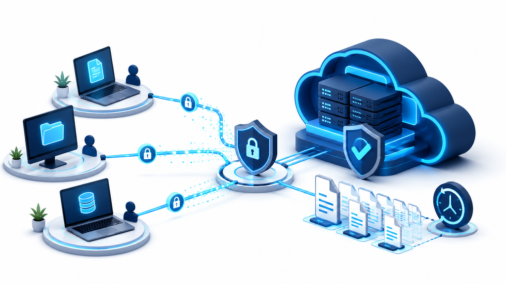 ChatGPT Image Aug 22, 2026, 01_30_26 PM Copias de seguridad de una empresa almacenadas en la nube