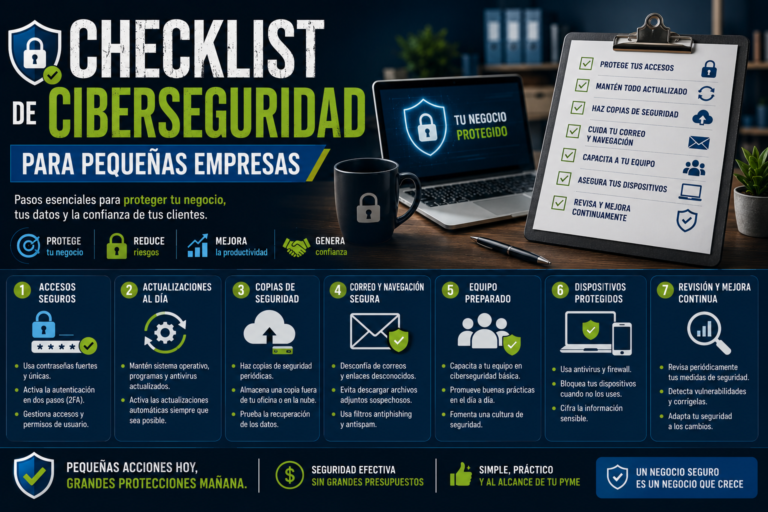 Checklist de ciberseguridad para empresas y pymes